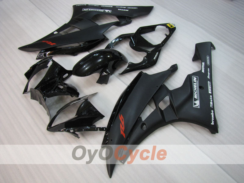 Verkleidungssatz im Spritzgussverfahren für YZF-R6 06-07 - Schwarz, Matt - Werksdesign #OYO87905924