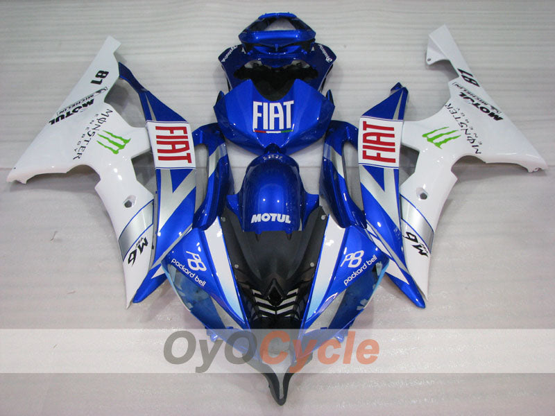 Verkleidungssatz im Spritzgussverfahren für YZF-R6 08-16 - Blau, Weiß - Monster #OYO87905926 Zweitbild