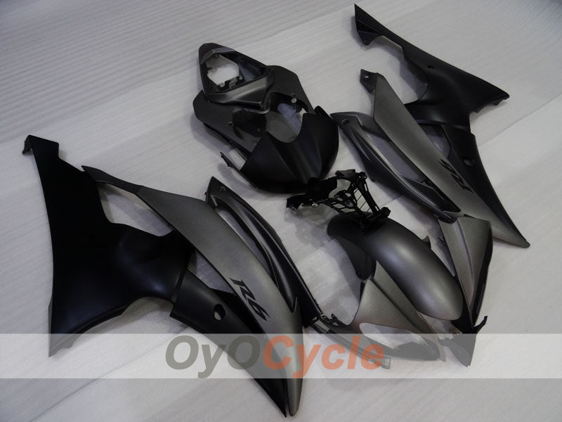 Verkleidungssatz im Spritzgussverfahren für YZF-R6 08-16 - Schwarz, Grau, Matt - Werksdesign #OYO87905927