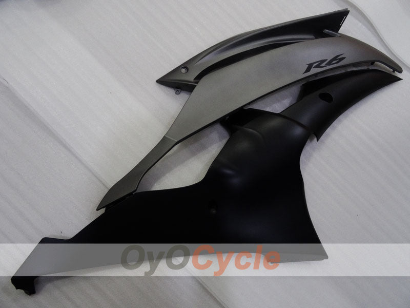 Verkleidungssatz im Spritzgussverfahren für YZF-R6 08-16 - Schwarz, Grau, Matt - Werksdesign #OYO87905927