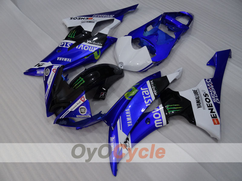 Verkleidungssatz im Spritzgussverfahren für YZF-R6 08-16 - Blau, Weiß, Schwarz - Monster #OYO87905929