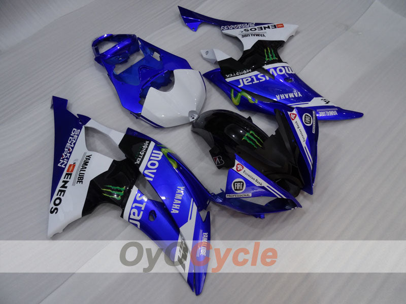 Verkleidungssatz im Spritzgussverfahren für YZF-R6 08-16 - Blau, Weiß, Schwarz - Monster #OYO87905929