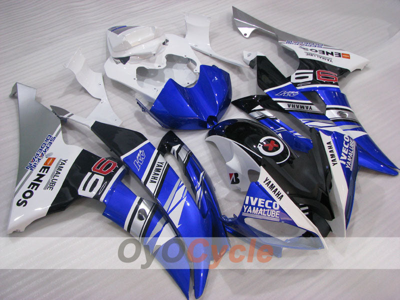 Verkleidungssatz für Einspritzer für 08-16 YZF-R6 - Blau, Weiß, Schwarz - ENEOS #OYO87905930 Hauptbild