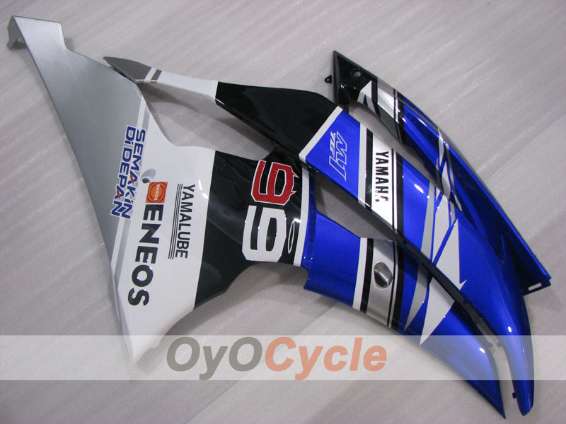 Verkleidungssatz für Einspritzer für 08-16 YZF-R6 - Blau, Weiß, Schwarz - ENEOS #OYO87905930