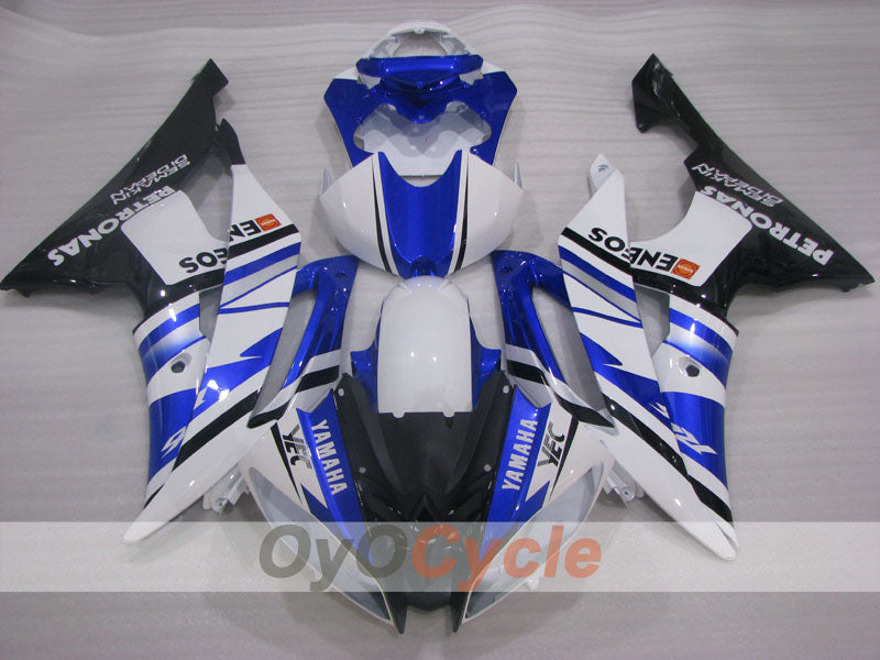 Verkleidungssatz für Einspritzer für 08-16 YZF-R6 - Blau, Weiß, Schwarz - ENEOS #OYO87905931 Zweitbild