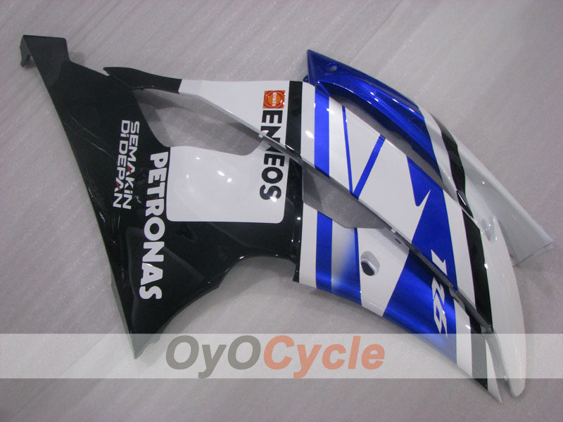 Verkleidungssatz für Einspritzer für 08-16 YZF-R6 - Blau, Weiß, Schwarz - ENEOS #OYO87905931