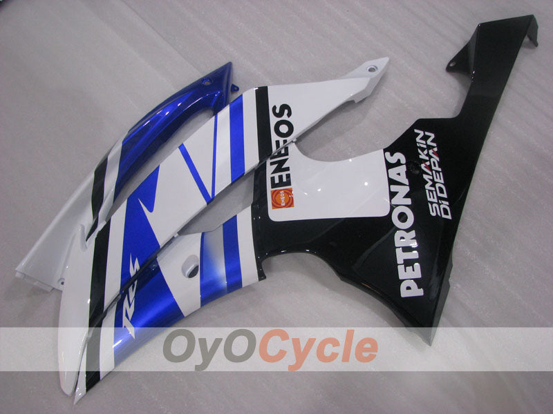 Verkleidungssatz für Einspritzer für 08-16 YZF-R6 - Blau, Weiß, Schwarz - ENEOS #OYO87905931