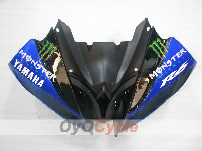 Verkleidungssatz für Einspritzer für 08-16 YZF-R6 - Blau, Schwarz - Monster #OYO87905932