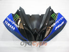 Verkleidungssatz für Einspritzer für 08-16 YZF-R6 - Blau, Schwarz - Monster #OYO87905932