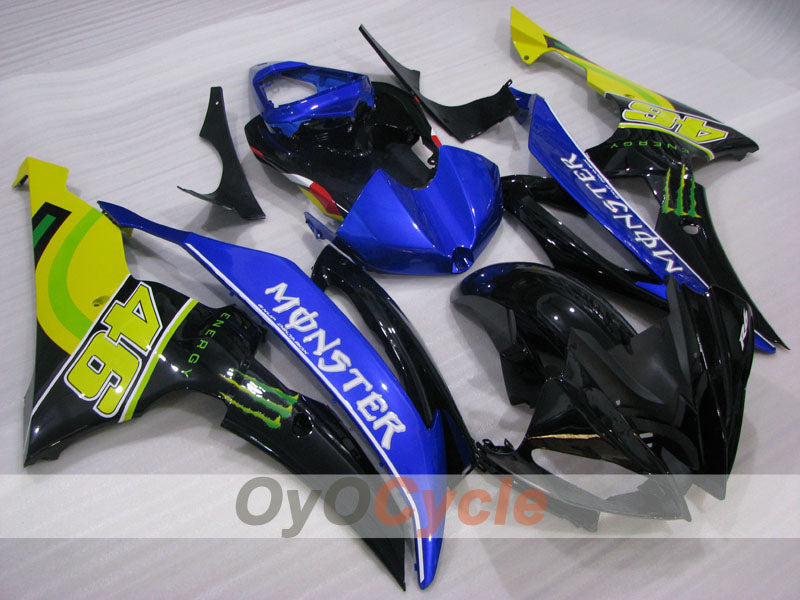 Verkleidungssatz für Einspritzer für 08-16 YZF-R6 - Blau, Schwarz - Monster #OYO87905933 Hauptbild