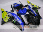 Verkleidungssatz für Einspritzer für 08-16 YZF-R6 - Blau, Schwarz - Monster #OYO87905933