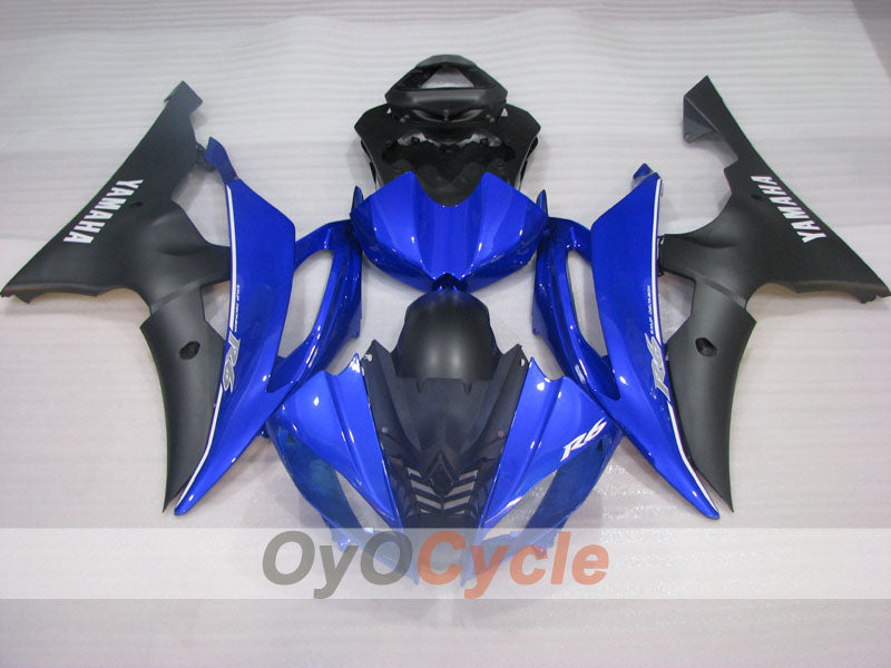 Verkleidungssatz für Einspritzer für 08-16 YZF-R6 - Blau, Schwarz - Werksstil #OYO87905934 Zweitbild