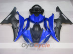 Verkleidungssatz für Einspritzer für 08-16 YZF-R6 - Blau, Schwarz - Werksstil #OYO87905934