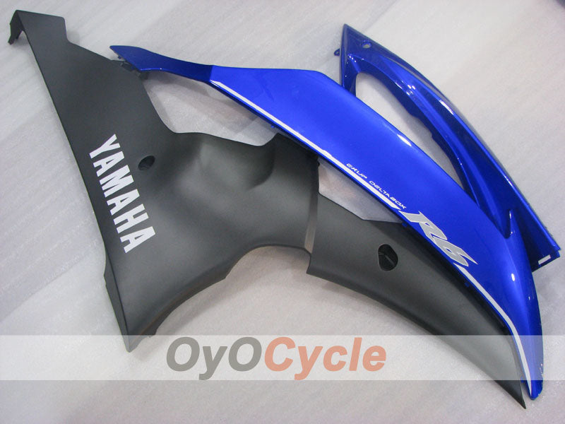 Verkleidungssatz für Einspritzer für 08-16 YZF-R6 - Blau, Schwarz - Werksstil #OYO87905934
