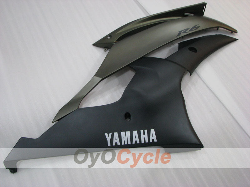 Verkleidungssatz für Einspritzer für 08-16 YZF-R6 - Schwarz, Grau - Werksstil #OYO87905935
