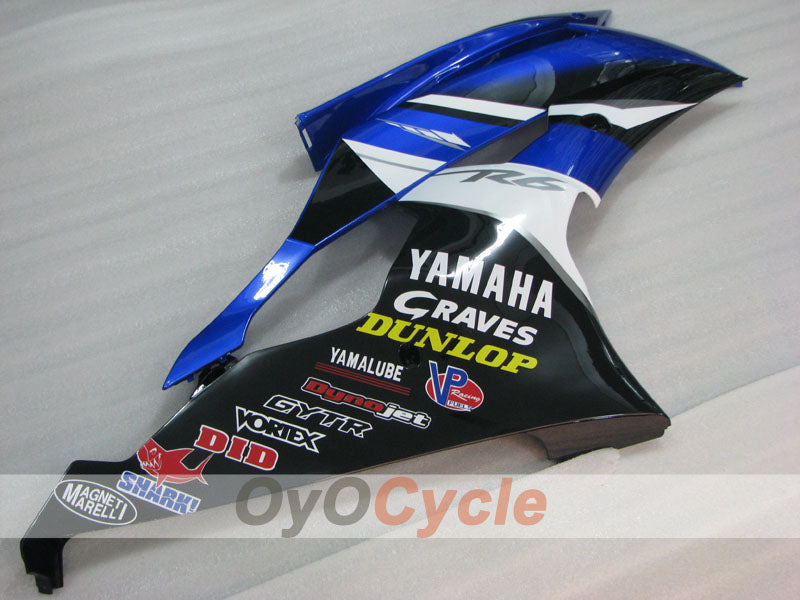 Linke und rechte Seitenverkleidung für Yamaha 08-16 YZF-R6 #OYO87912774 Zweitbild