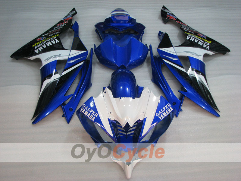 Verkleidungssatz für Einspritzer für 08-16 YZF-R6 - Blau, Weiß, Schwarz - DUNLOP #OYO87905936