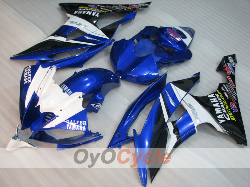 Verkleidungssatz für Einspritzer für 08-16 YZF-R6 - Blau, Weiß, Schwarz - DUNLOP #OYO87905936 Zweitbild
