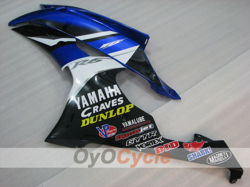 Linke und rechte Seitenverkleidung für Yamaha 08-16 YZF-R6 #OYO87912774 Hauptbild