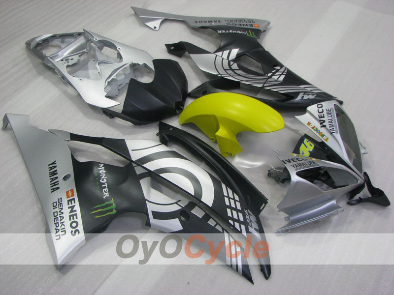 Verkleidungssatz für Einspritzer für 08-16 YZF-R6 - Schwarz, Grau - Monster #OYO87905937 Hauptbild