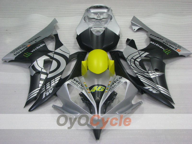 Verkleidungssatz für Einspritzer für 08-16 YZF-R6 - Schwarz, Grau - Monster #OYO87905937 Zweitbild