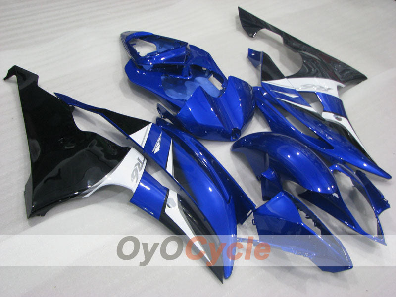 Verkleidungssatz für Einspritzer für 08-16 YZF-R6 - Blau, Weiß, Schwarz - Werksstil #OYO87905938