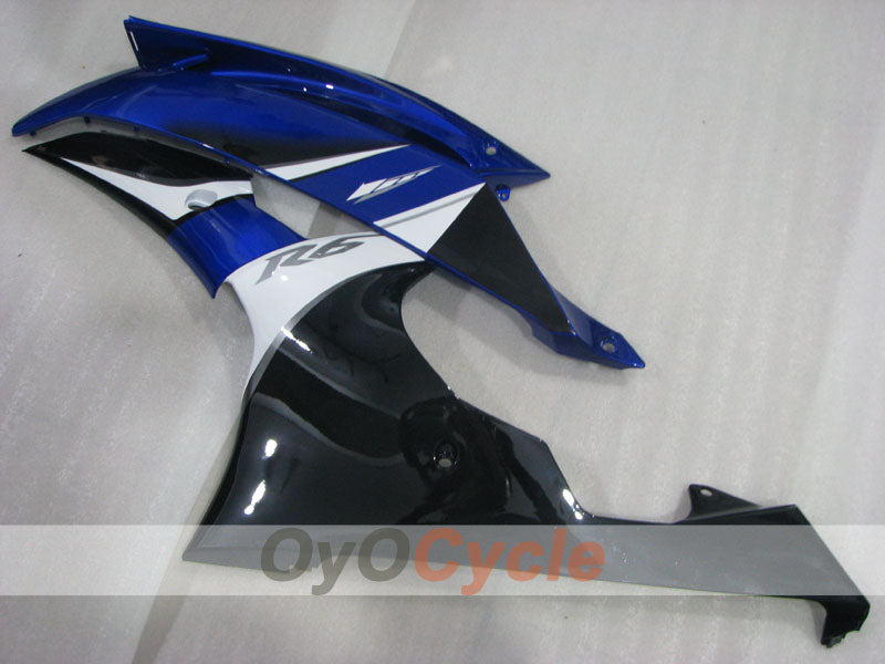 Verkleidungssatz für Einspritzer für 08-16 YZF-R6 - Blau, Weiß, Schwarz - Werksstil #OYO87905938