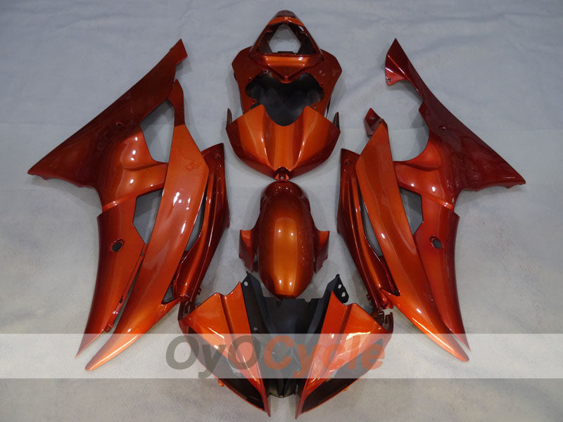 Verkleidungssatz für Einspritzer für 08-16 YZF-R6 - Orange, Schwarz - Werksstil #OYO87905939 Zweitbild