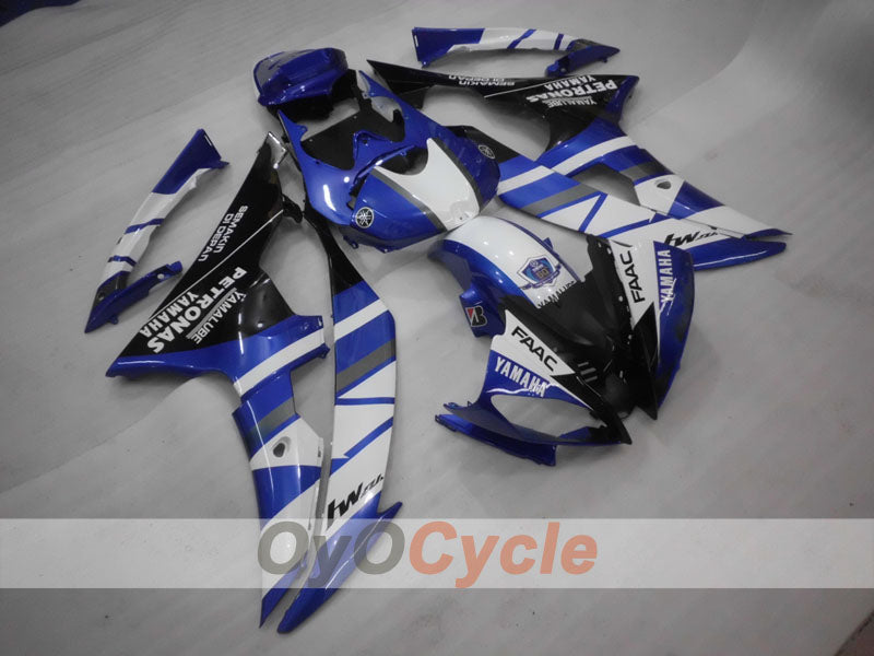 Verkleidungssatz für Einspritzer für 08-16 YZF-R6 - Blau, Weiß, Schwarz - PETRONAS #OYO87905940 Hauptbild
