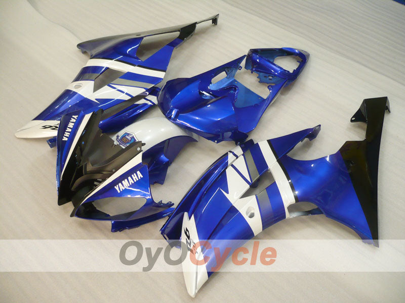Verkleidungssatz für Einspritzer für 08-16 YZF-R6 - Blau, Weiß, Schwarz - Werksstil #OYO87905941 Hauptbild