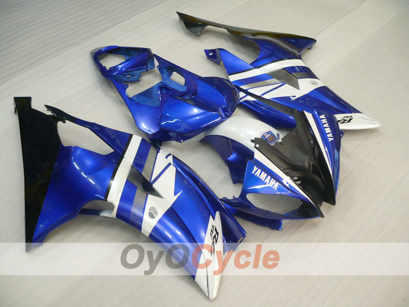 Verkleidungssatz für Einspritzer für 08-16 YZF-R6 - Blau, Weiß, Schwarz - Werksstil #OYO87905941 Zweitbild