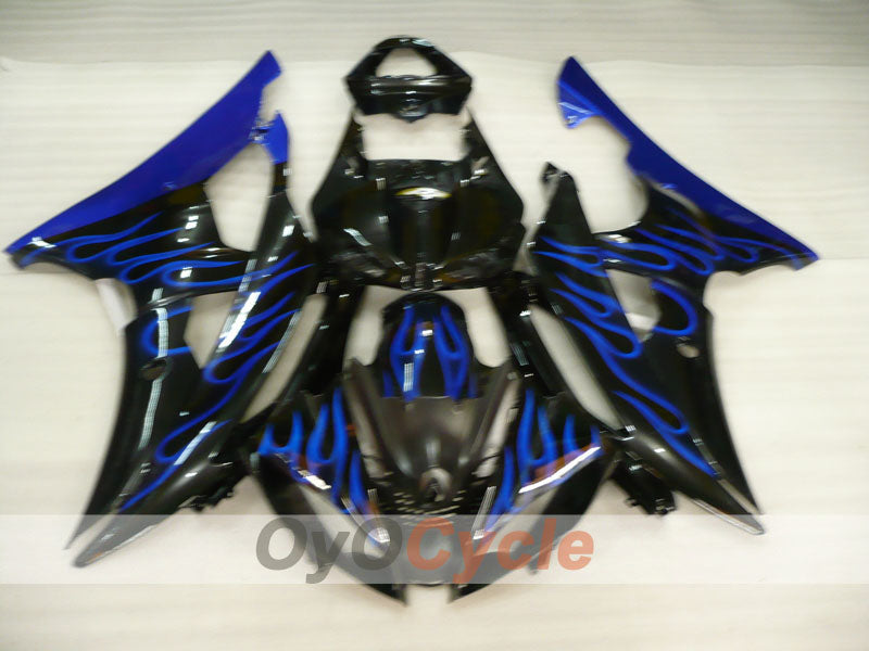 Einspritz-Verkleidungssatz für YZF-R6 08-16 - Blau, Schwarz - Flamme #OYO87905942 Zweitbild