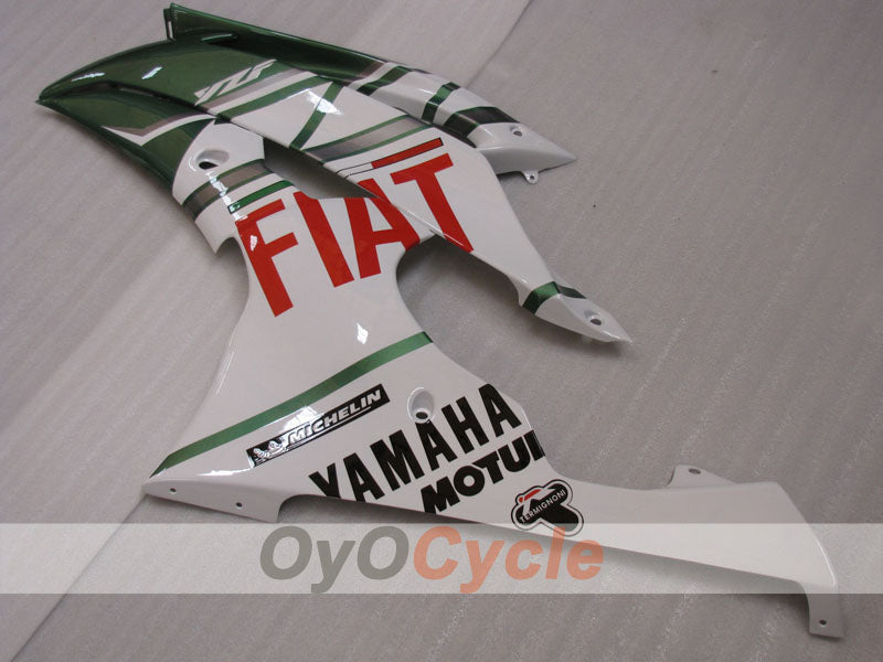 Einspritz-Verkleidungssatz für YZF-R6 08-16 - Armeegrün, Weiß - FIAT #OYO87905943