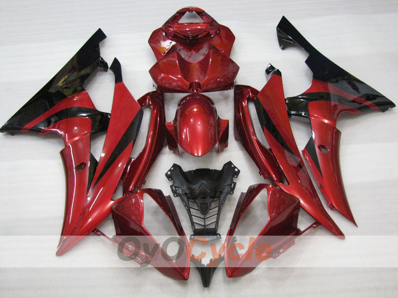 Einspritz-Verkleidungssatz für YZF-R6 08-16 - Rot, Schwarz - Werksstil #OYO87905945 Zweitbild