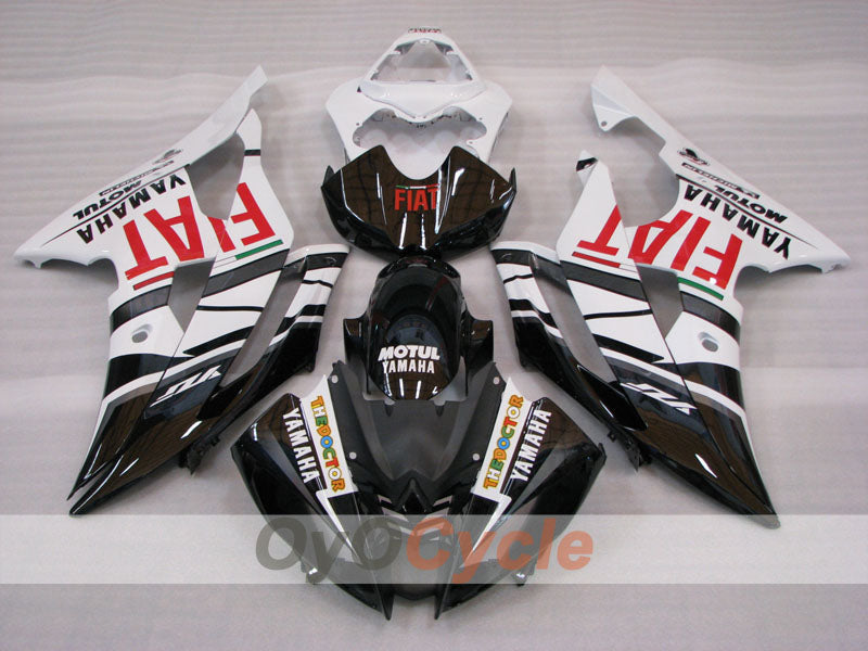 Einspritz-Verkleidungssatz für YZF-R6 08-16 - Weiß, Schwarz - FIAT #OYO87905948