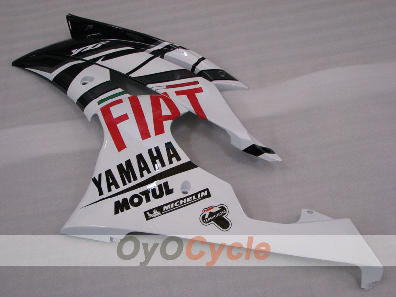 Einspritz-Verkleidungssatz für YZF-R6 08-16 - Weiß, Schwarz - FIAT #OYO87905948