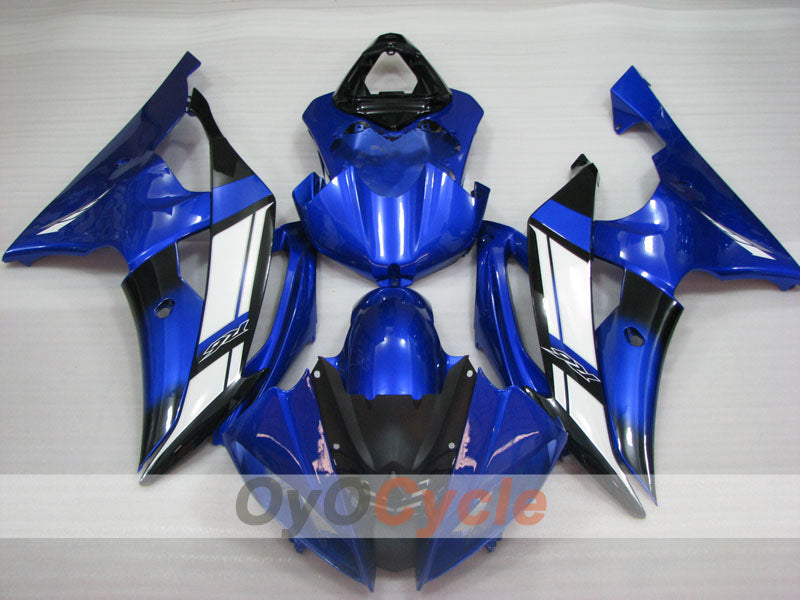 Einspritz-Verkleidungssatz für YZF-R6 08-16 - Blau, Weiß, Schwarz - Werksstil #OYO87905951