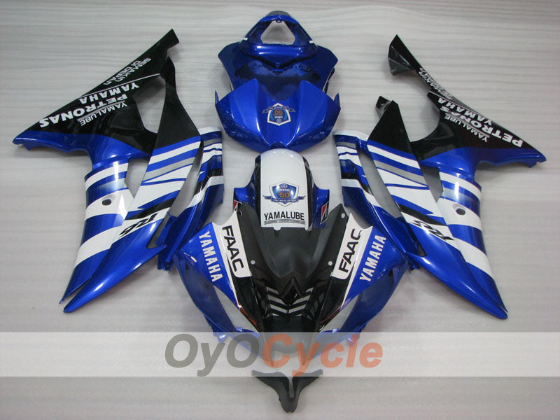 Einspritz-Verkleidungssatz für YZF-R6 08-16 - Blau, Weiß, Schwarz - PETRONAS #OYO87905953