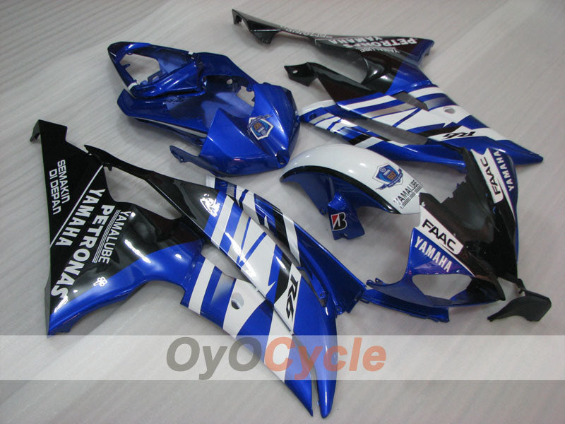 Einspritz-Verkleidungssatz für YZF-R6 08-16 - Blau, Weiß, Schwarz - PETRONAS #OYO87905953