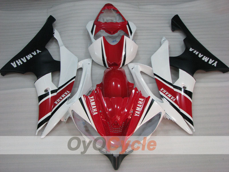 Verkleidungssatz für Einspritzmodelle 08-16 YZF-R6 - Rot, Weiß, Schwarz - Werksdesign #OYO87905955