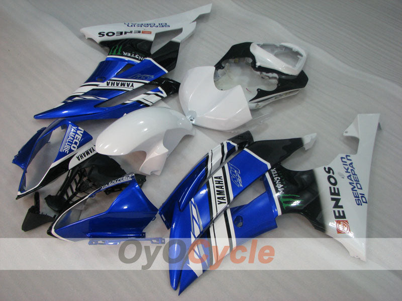 Verkleidungssatz für Einspritzmodelle 08-16 YZF-R6 - Blau, Weiß, Schwarz - Monster #OYO87905956 Zweitbild