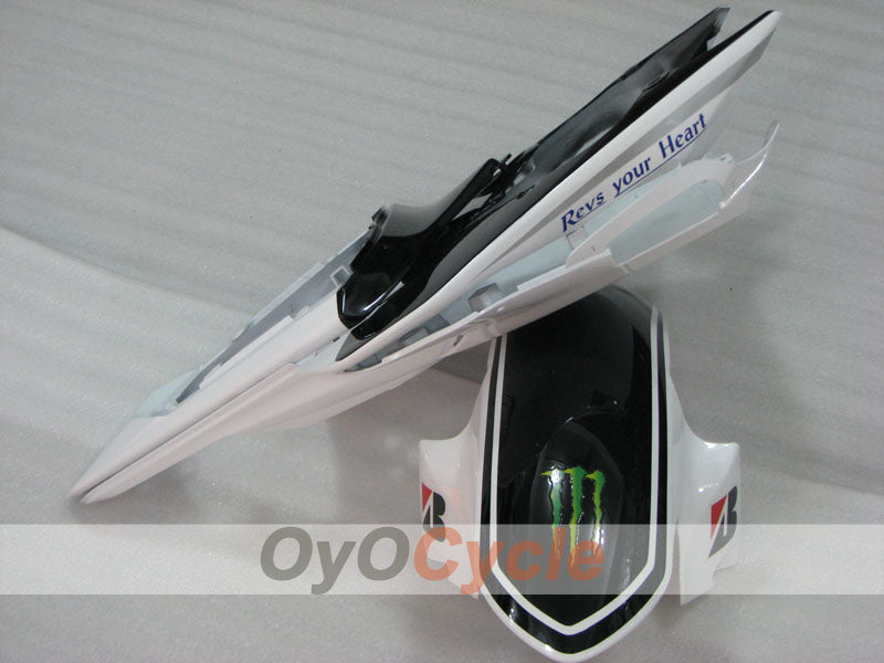 Verkleidungssatz für Einspritzmodelle 08-16 YZF-R6 - Blau, Weiß, Schwarz - Monster #OYO87905957