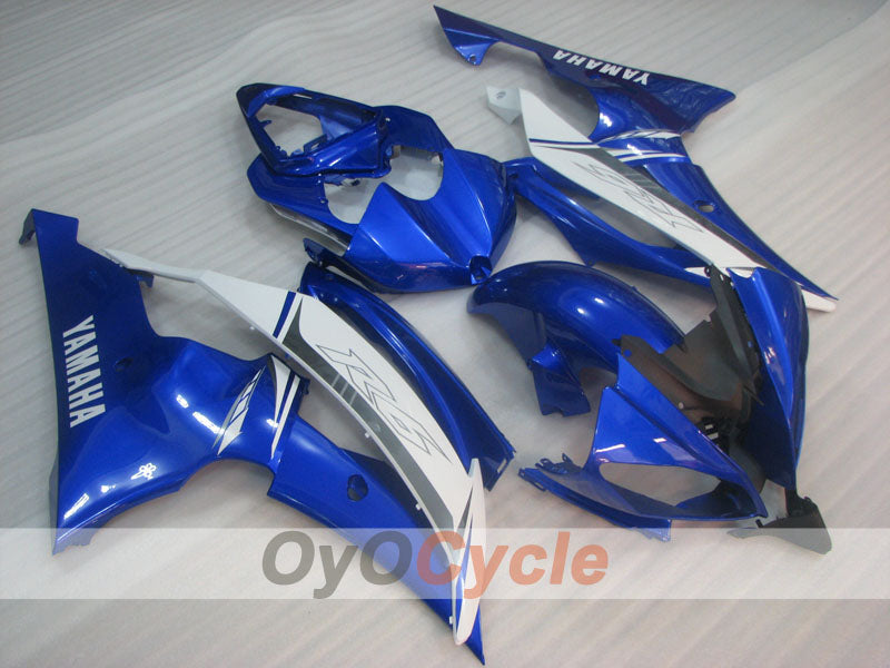 Verkleidungssatz für Einspritzmodelle 08-16 YZF-R6 - Blau, Weiß, Schwarz - Werksdesign #OYO87905958 Hauptbild