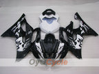 Verkleidungssatz für Einspritzmodelle 08-16 YZF-R6 - Weiß, Schwarz - Individuell #OYO87905960