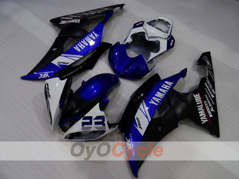 Verkleidungssatz für Einspritzmodelle 08-16 YZF-R6 - Blau, Weiß, Schwarz - Werksdesign #OYO87905962
