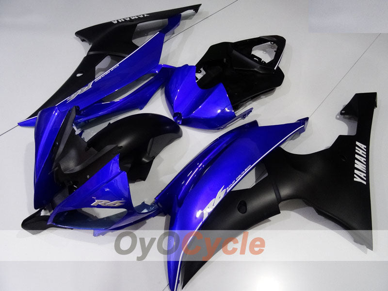 Verkleidungssatz für Einspritzmodelle 08-16 YZF-R6 - Blau, Schwarz - Werksdesign #OYO87905966