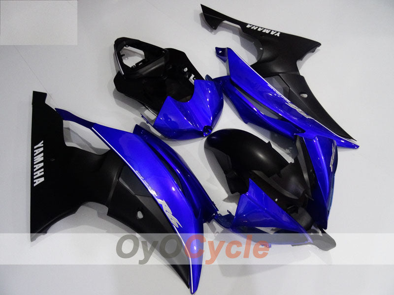 Verkleidungssatz für Einspritzmodelle 08-16 YZF-R6 - Blau, Schwarz - Werksdesign #OYO87905966