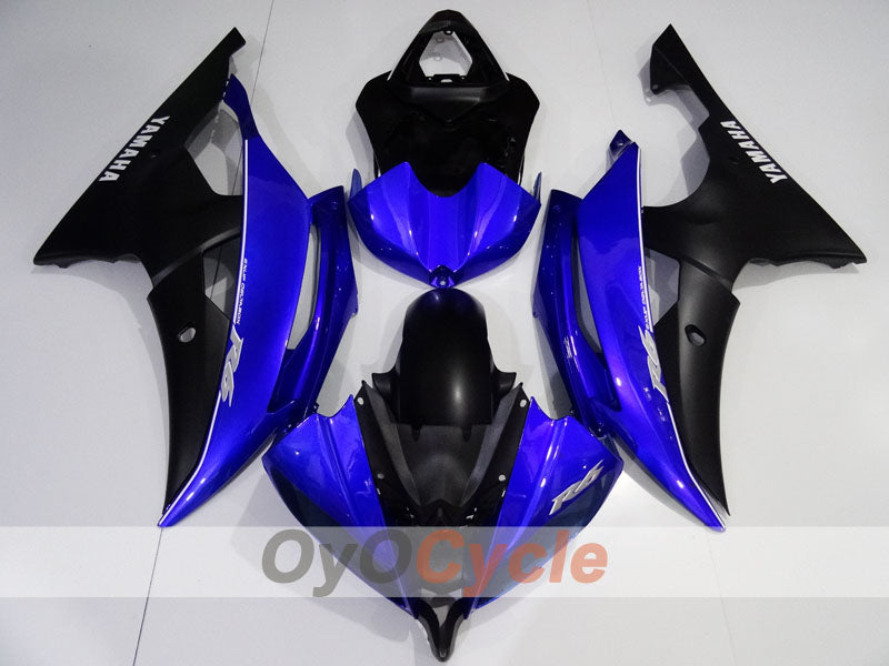 Verkleidungssatz für Einspritzmodelle 08-16 YZF-R6 - Blau, Schwarz - Werksdesign #OYO87905966