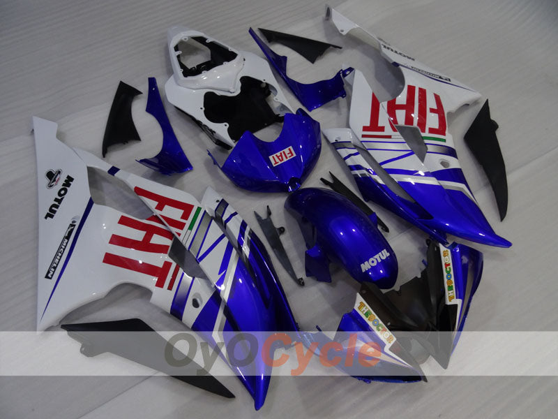 Einspritz-Verkleidungskit für YZF-R6 08-16 - Blau, Weiß - FIAT #OYO87905967