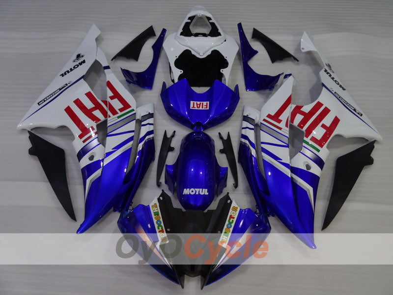 Einspritz-Verkleidungskit für YZF-R6 08-16 - Blau, Weiß - FIAT #OYO87905967